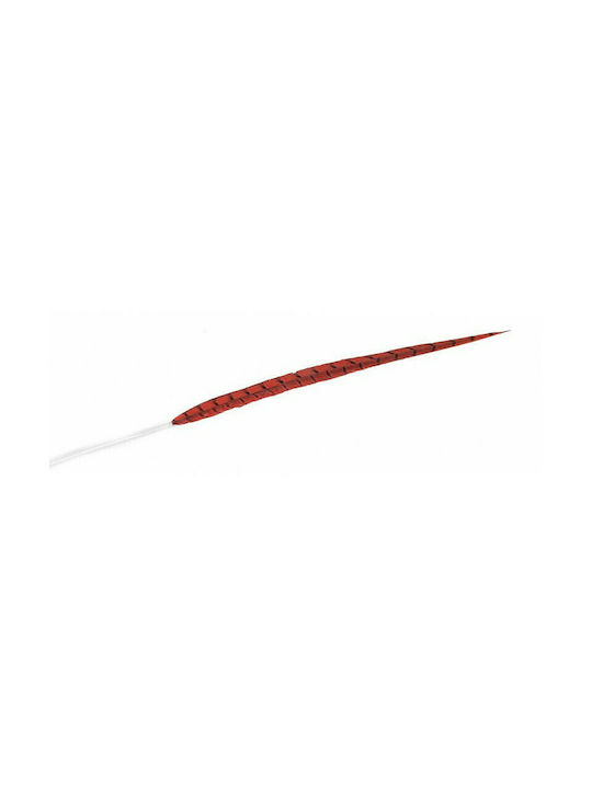 Espiel Decorative Feather Red 80cm 1pcs