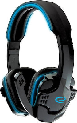 Esperanza Raven Over Ear Gaming Headset with Connection 2x3.5mm Blue