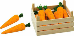 Goki Fruits & Vegetables Toy Wooden Vegetable Crate with Carrots made of Wood