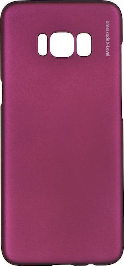 X-Level Knight Series Back Cover Silicone 0.8mm Burgundy (Galaxy S8+)