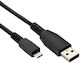 iXchange Regular USB 2.0 to micro USB Cable Μαύρο 0.6m (0329030022)