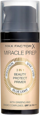 Max Factor Miracle Prep Face Primer Cream 30SPF 3 in 1 Beauty Protect 30ml