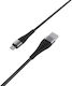 Borofone Braided USB 2.0 to micro USB Cable Μαύρο 0.25m (BX32)