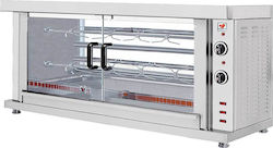 North HK2 Elektrische Hähnchen Rottisserie Grill 5.2kW mit Abmessungen 46x132x66cm