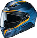 HJC F70 Feron MC2SF Motorradhelm Volles Gesicht ECE 22.05 1500gr MC2SF-XS