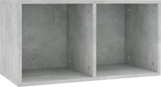 vidaXL with 1 Shelves Concrete Gray 71x36x34cm