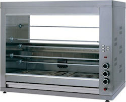 Panaritis K5-145 Chicken Rottisserie Grill LPG 18kW with Dimensions 60x145x115cm