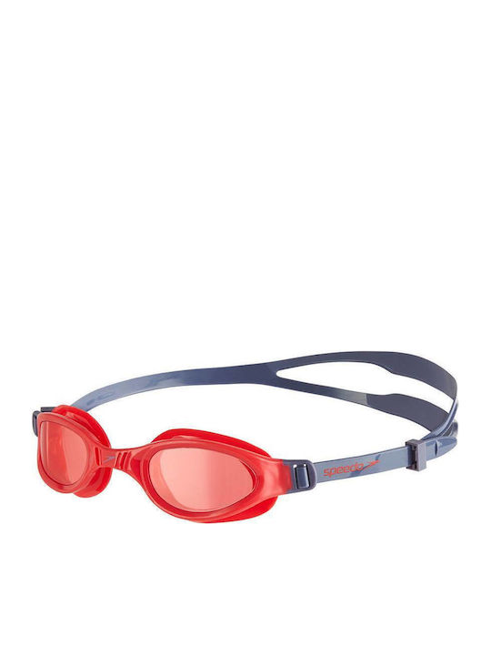 Speedo Futura Plus Очила за плуване Детски с Антифог лещи Червен