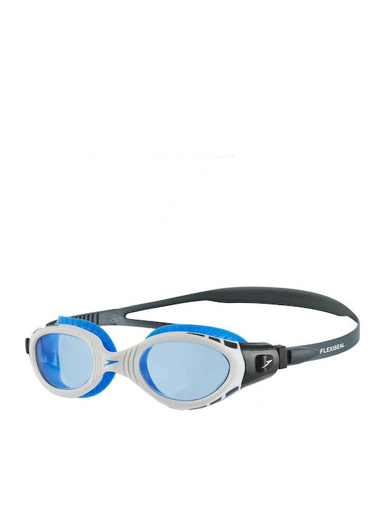 Speedo Futura Biofuse Flexiseal 811532B979 Γυαλιά Κολύμβησης Ενηλίκων με Αντιθαμβωτικούς Φακούς Γκρι/Μπλε