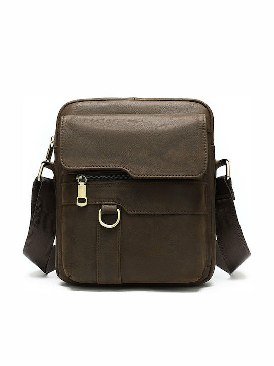 Leather Men's Bag Shoulder / Crossbody Brown