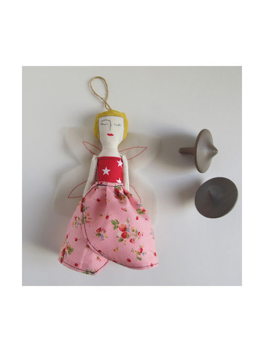 Handgefertigtes Weihnachtsornament Fairy 2024 Stoff