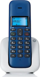 Motorola T301 Cordless Phone with Speaker Blue