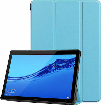 Tri-Fold Flip Cover Δερματίνης Γαλάζιο (MediaPad T5 10)