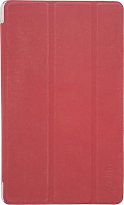 Tri-Fold Flip Cover Σιλικόνης / Δερματίνης Κόκκινο (MediaPad T5 10)