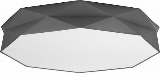 TK Lighting Kantoor Ceiling Mount Light 86cm Gray with Socket E27