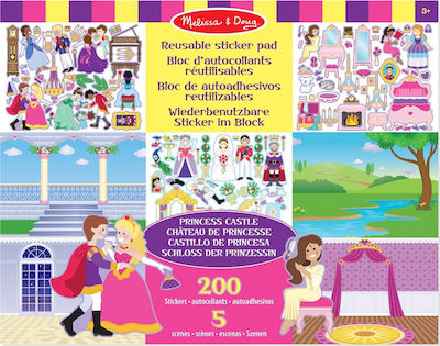 Melissa & Doug Sticker Album Princess Castle Reusable Sticker Pad for Children 3++ Years