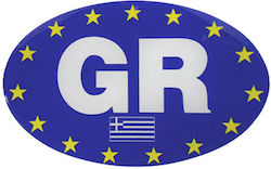 Auto Gs Αυτοκόλλητη Σημαία Αυτοκινήτου GR