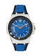 Versace Chain Reaction Watch Battery with Blue Rubber Strap