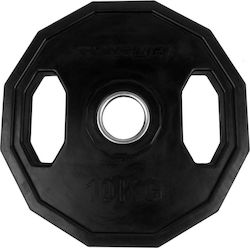 Tunturi Scheibenset Olympischen Typs Metall 1 x 10kg Φ50mm mit Griffen