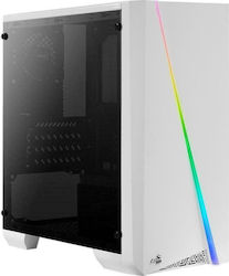 Aerocool Cylon Mini Jocuri Mini tower Cutie de calculator cu iluminare RGB Alb