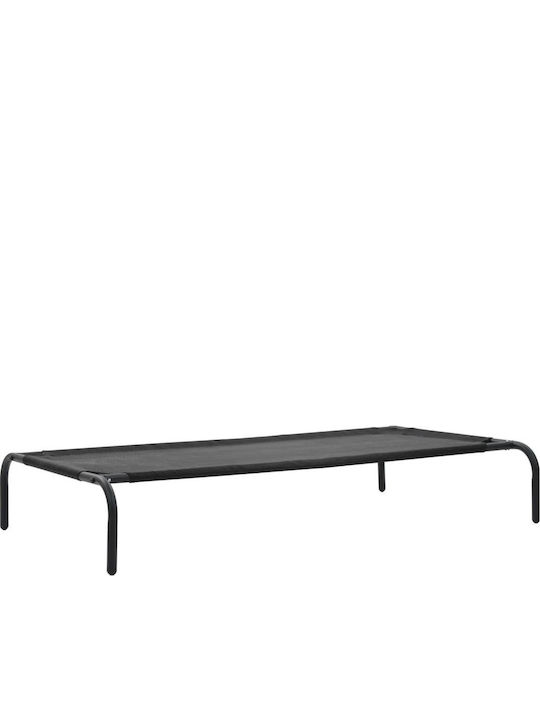 vidaXL Elevated Dog Bed Black 106x62cm