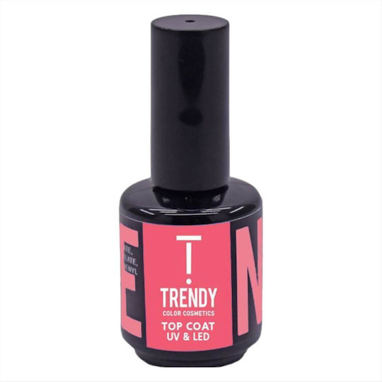 Trendy Color Cosmetics Top Coat for Semi-Permanent Nail Polish 15ml