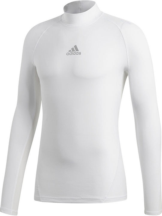 Adidas AlphaSkin Climawarm Ανδρική Ισοθερμική Μακρυμάνικη Μπλούζα Λευκή