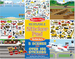 Melissa & Doug Aufkleber-Album Reusable Sticker Pad Vehicles für Kinder 3++ Jahre