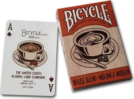 Bicycle House Blend Plasticized Collectable Card Deck Brown