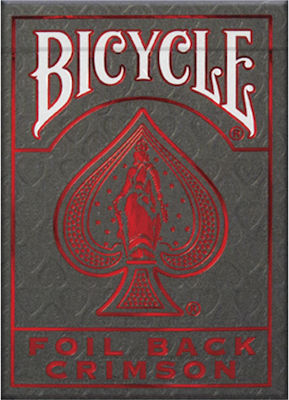 Bicycle Metalluxe Rider Back Collectible Playing Cards Laminated for Poker Red