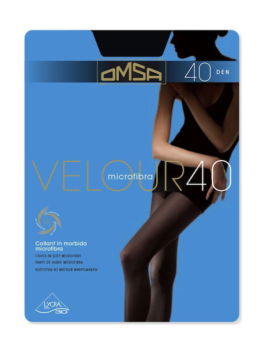 Omsa Velour Women's Pantyhose 40 Den Fume