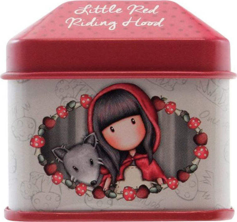 Santoro Gorjuss Little Red Riding Hood Trinket Tin with Sticker Roll