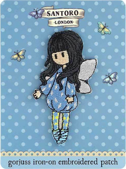 Santoro Kinderhandwerk Gorjuss Embroidered Patch Bubble Fairy 533GJ04
