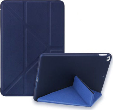 Origami Klappdeckel Lederartig Blau (iPad mini 2019)