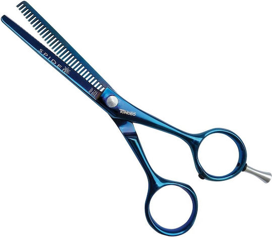 Tondeo Spider Blue Classic Hair Cutting Thinning Scissor 5.25"