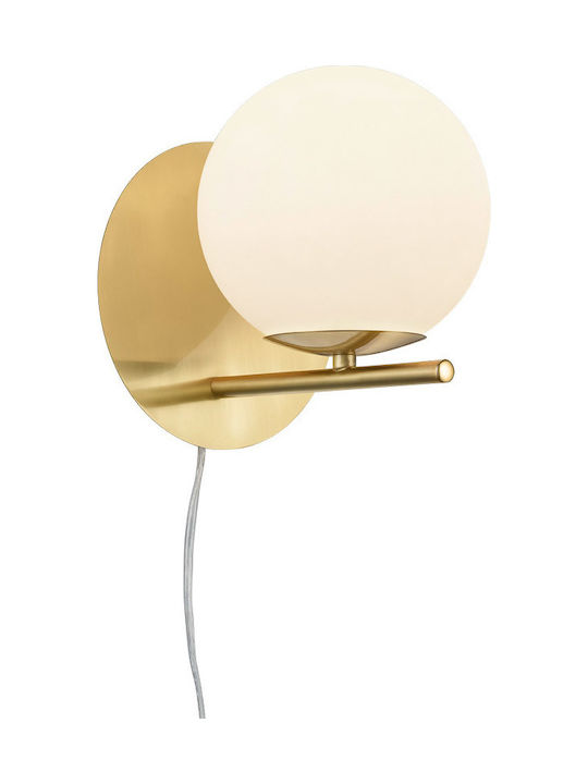 Trio Lighting Pure Modern Wall Lamp with Socket E14 Gold Width 18cm