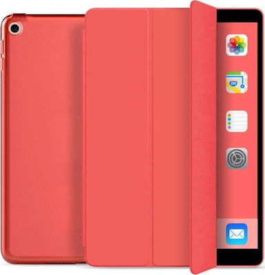 Smart Flip Cover Σιλικόνης / Δερματίνης Κόκκινο (iPad 2019/2020/2021 10.2'')