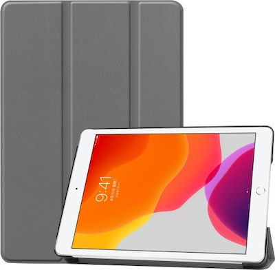 Magnetic 3-fold Flip Cover Δερματίνης Γκρι (iPad 2019/2020/2021 10.2'')