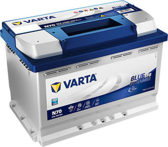 Varta Μπαταρία Αυτοκινήτου Blue Dynamic EFB N70 N70 με Χωρητικότητα 70Ah και CCA 760A Start/Stop