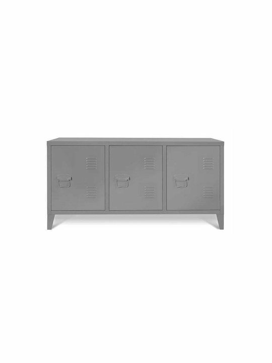 TV Stand Metal Gray L113xW58xH40cm