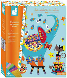 Janod Mosaic Foam Mosaics Circus for Children 4++ Years