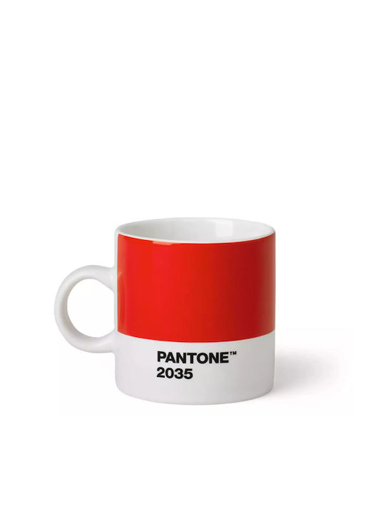 Pantone Lifestyle Cană Espresso Din porțelan Roșu 120ml
