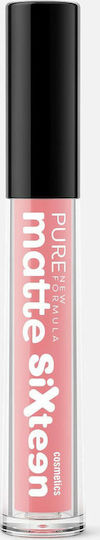 Sixteen Cosmetics Pure Matte Υγρό Κραγιόν Matte
