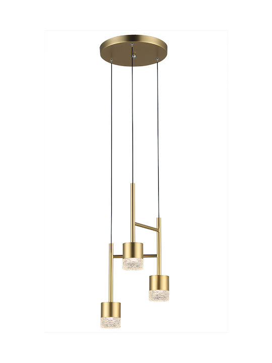 Luma Pendant Light Three-Light for Socket GU10 Gold