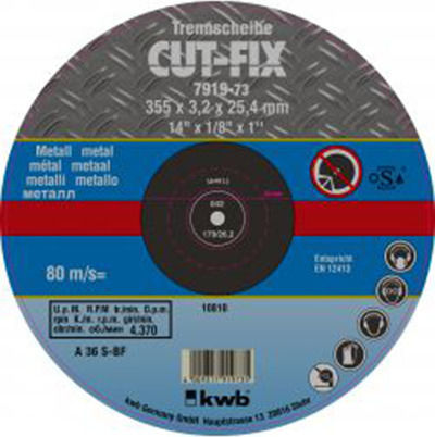 KWB Metal Cutting Disc 355mm Pieces