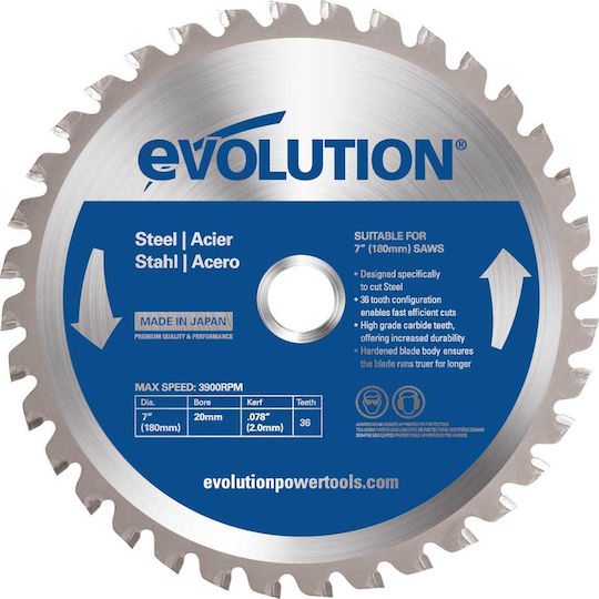 Evolution Cutting Disc Metal Hole Diameter 255mm with 52 Teeth 1pcs