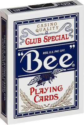 Bee Standard Index Playing Cards Laminated for Poker Blue