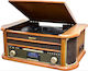 Roadstar HIF-1993D+BT Turntables with Built-in Speakers Brown