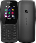 Nokia 110 (2019) Dual SIM Κινητό με Κουμπιά (Ελληνικό Μενού) Μαύρο