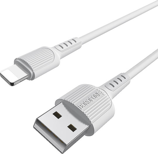 Borofone BX16 USB-A zu Lightning Kabel Weiß 1m